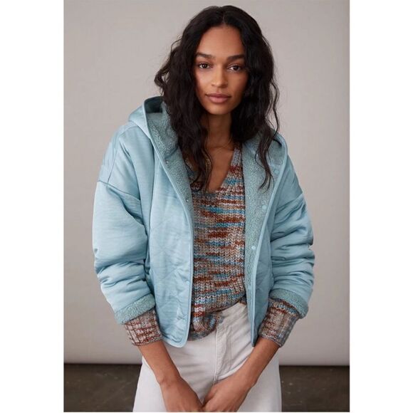 Anthropologie | Saturday Sunday | Leona Reversible Sherpa Jacket| Size:S - Picture 1 of 4